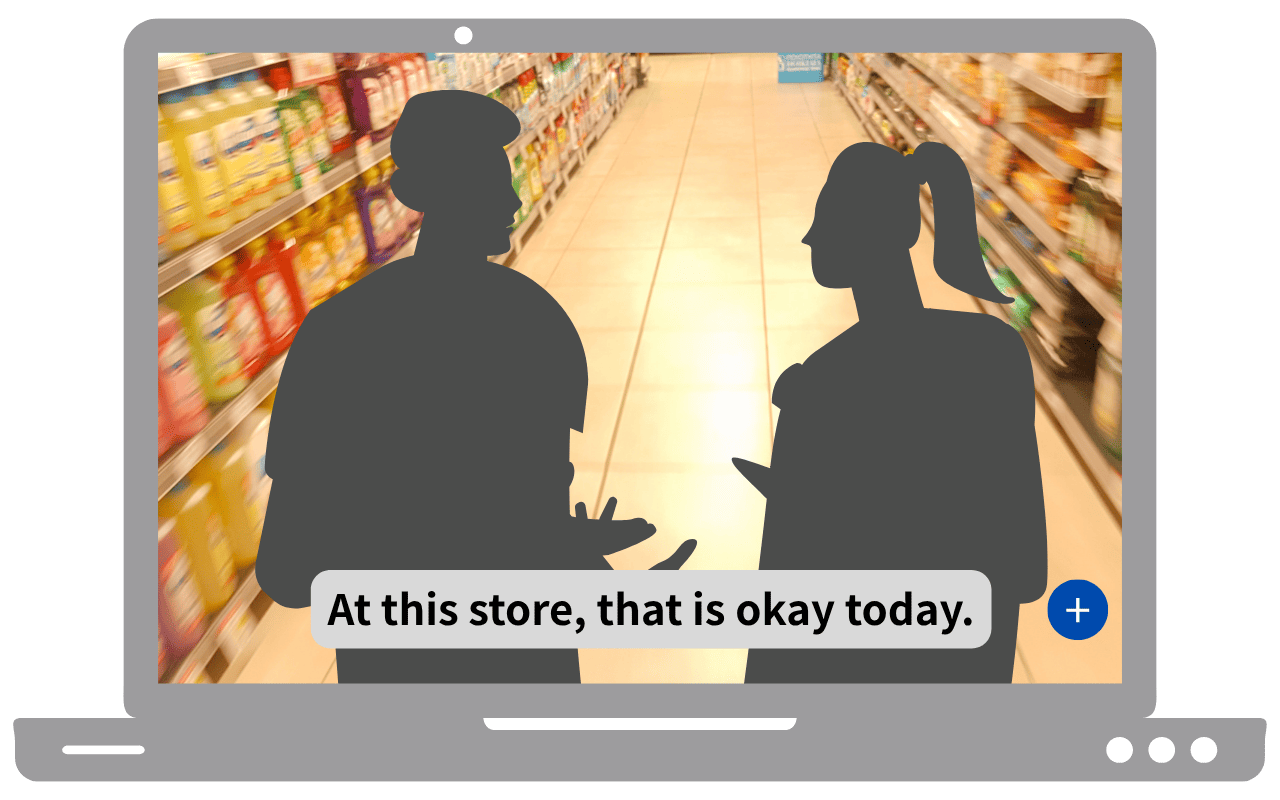 YouTube動画の英語字幕を、画面上の保存ボタンでワンクリック保存する ImmerNote の使用イメージ